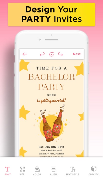 Invitation Maker: Party Invite screenshot-3