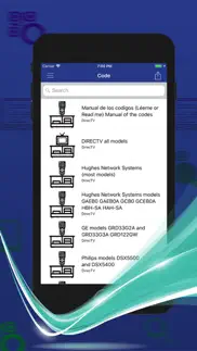 control code for directv iphone screenshot 2