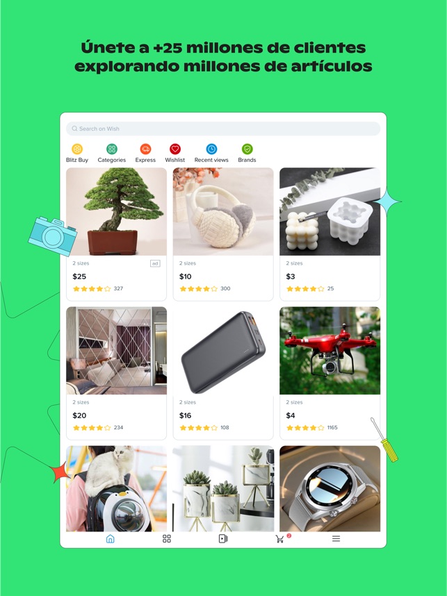 Wish compra y ahorra en App Store