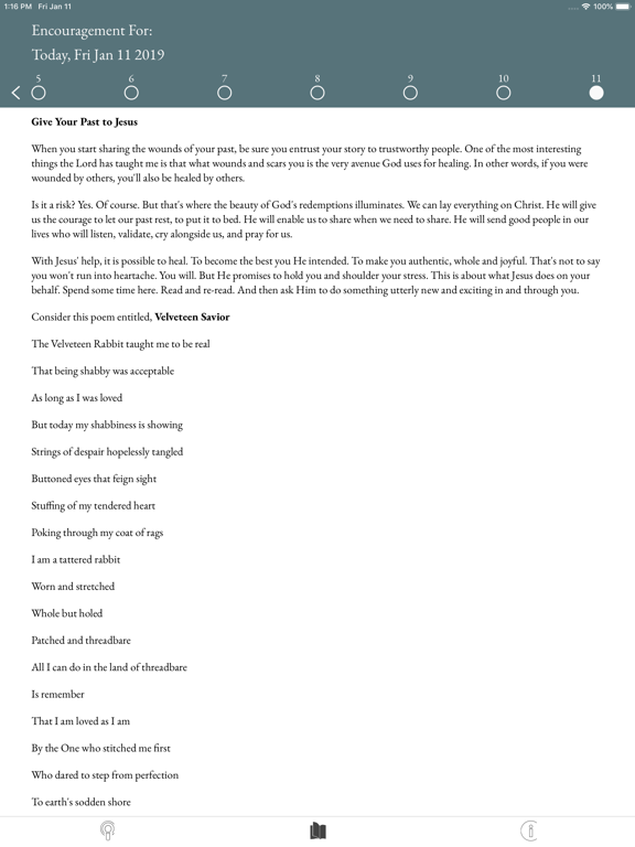 Pray Every Day w/ Mary DeMuth iPad screenshot 1 - Lifestyle app