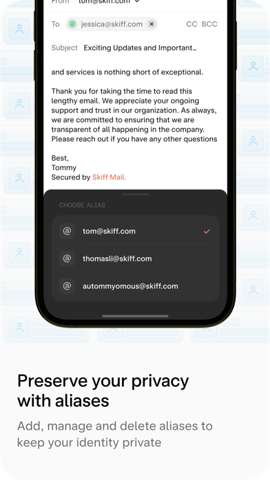 Skiff Mail - Private email Screenshot