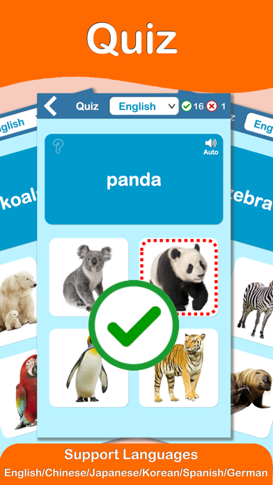 Animals Cards : Learn English Screenshot