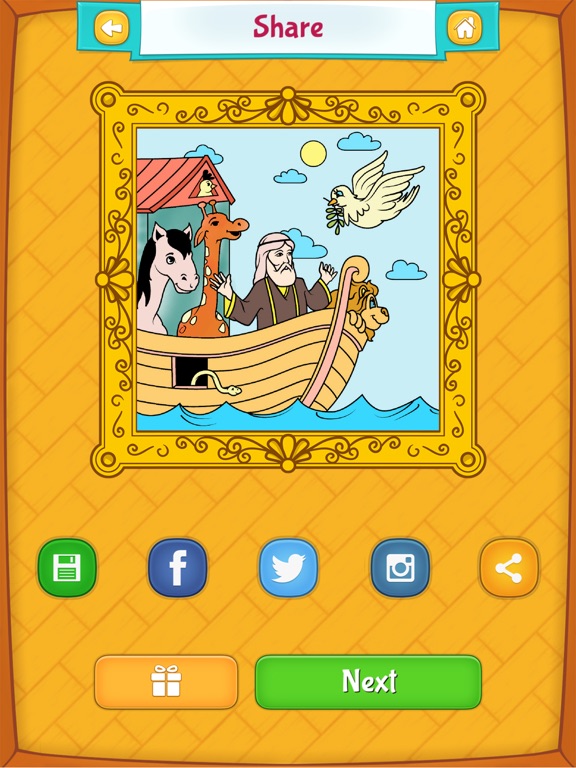 Bible Coloring Book ! iPad screenshot 4 - Games app