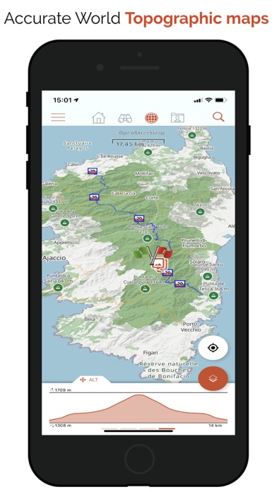 SityTrail+ GPS hike bike ski Screenshot