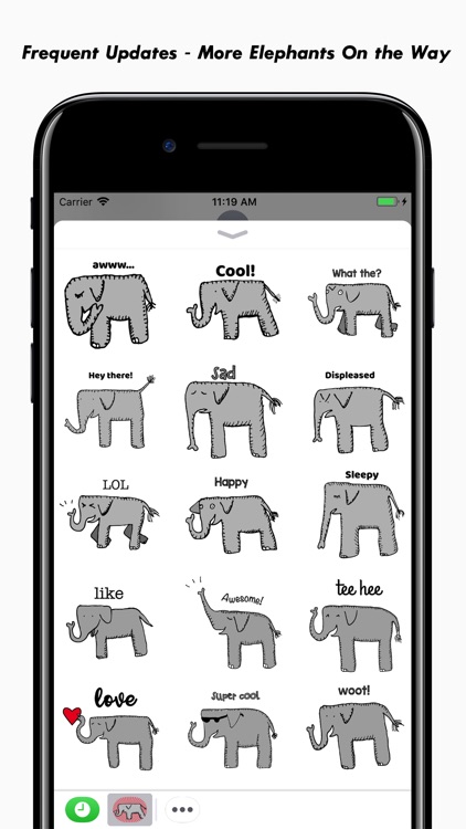 Happy Elephant Stickers