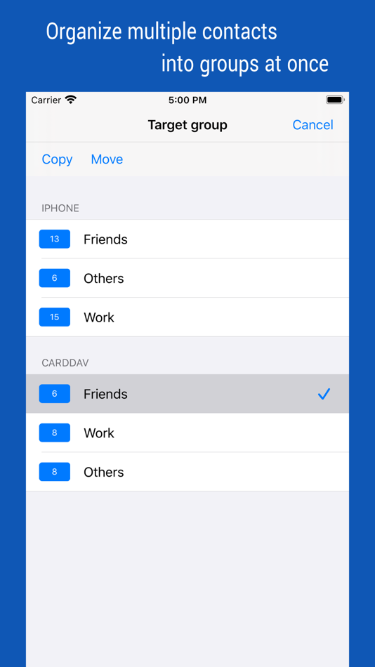 #4. iContacts: Contact Group Tool (iOS) 由: Jeonghwan Kim