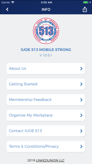 IUOE 513 Screenshot