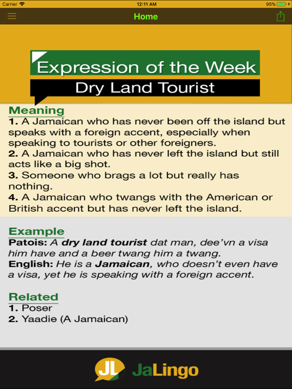 Screenshot #5 pour Jamaican Dictionary - JaLingo