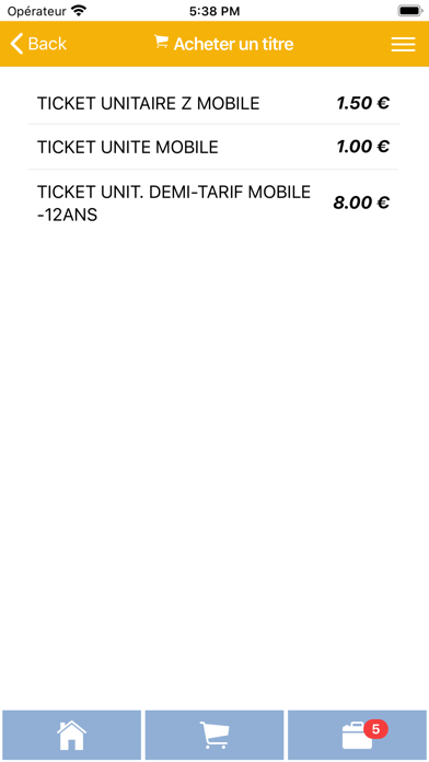 Screenshot #2 pour M-Ticket Car Jaune