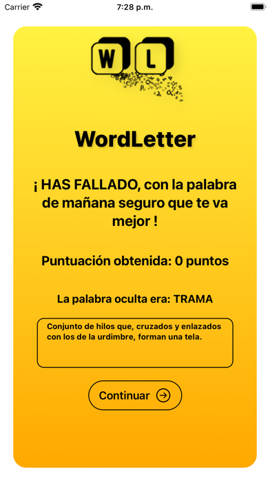 Wordletter Español Screenshot