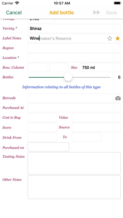 Personal Wine Cellar Database screenshot-8