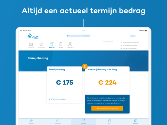 DELTA Energie iPad app afbeelding 2