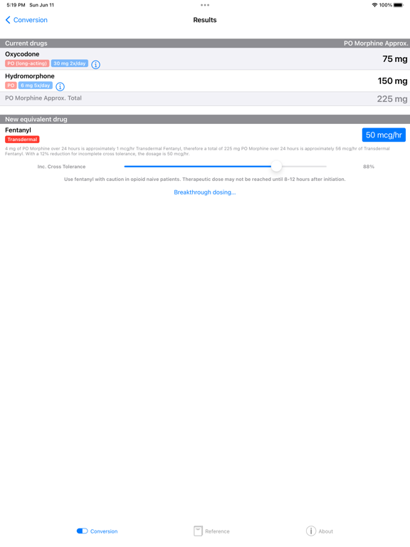 Screenshot #6 pour Opioids Dosage Conversion