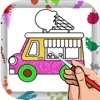 truck coloring game icon