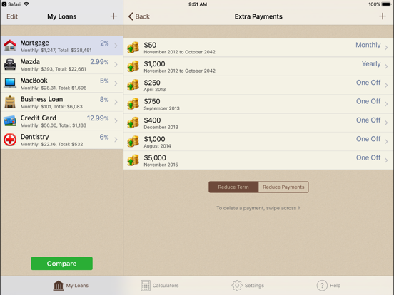 Loan Calculator + iPad screenshot 4 - Finance app
