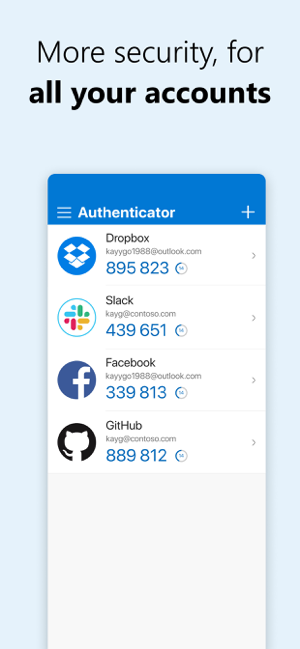 ‎Microsoft Authenticator Screenshot