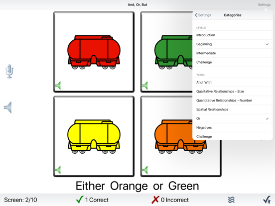 And, Or, But… iPad screenshot