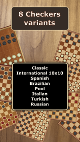 Checkers game screenshot