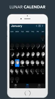 lunar phase widget iphone screenshot 2