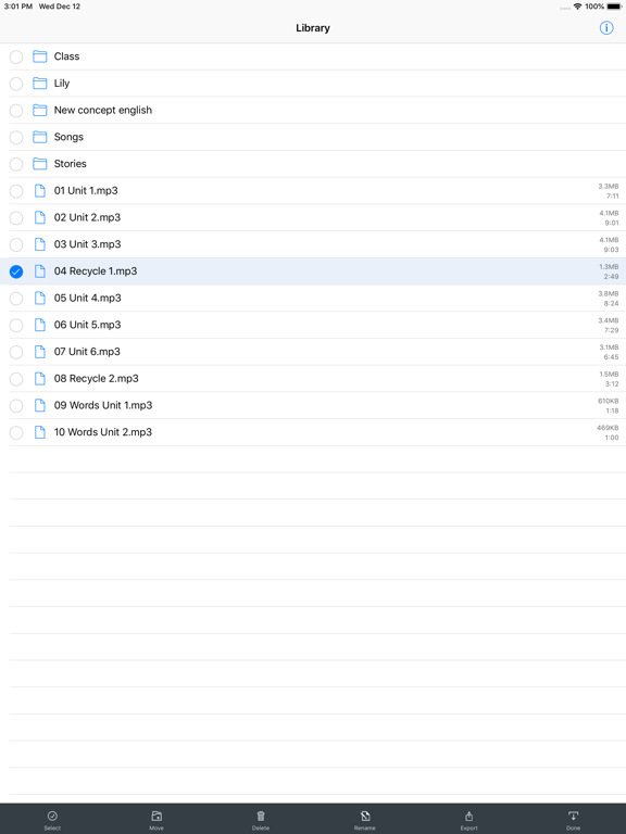 Screenshot #6 pour LS Player - mp3 repeater