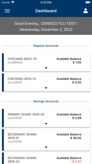 Oswego County FCU Mobile Screenshot