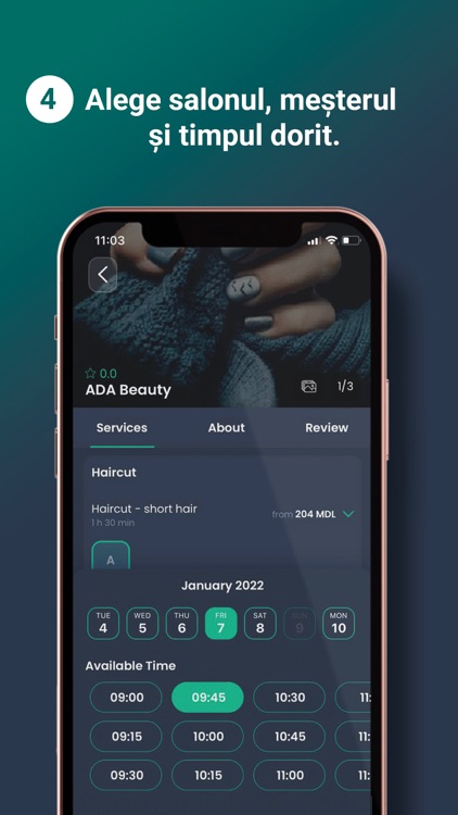 Stilio - salon appointment