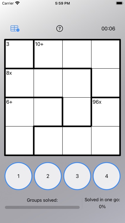 Calcudoku Puzzle