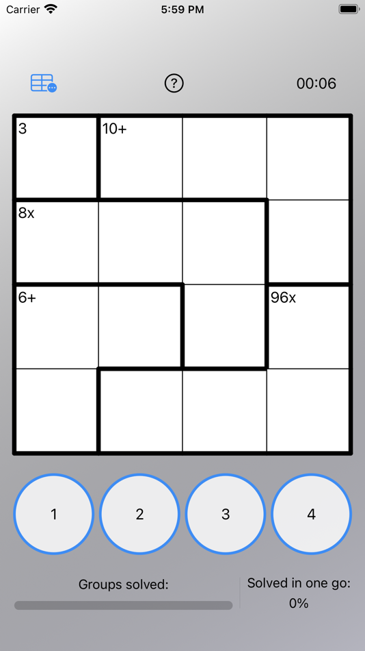#1. Calcudoku Puzzle (iOS) By: Research and Market Insights B.V.