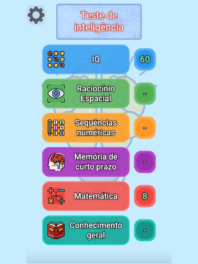 Teste de inteligência: QI test na App Store