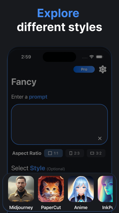 Fancy - AI Art Generator Screenshot