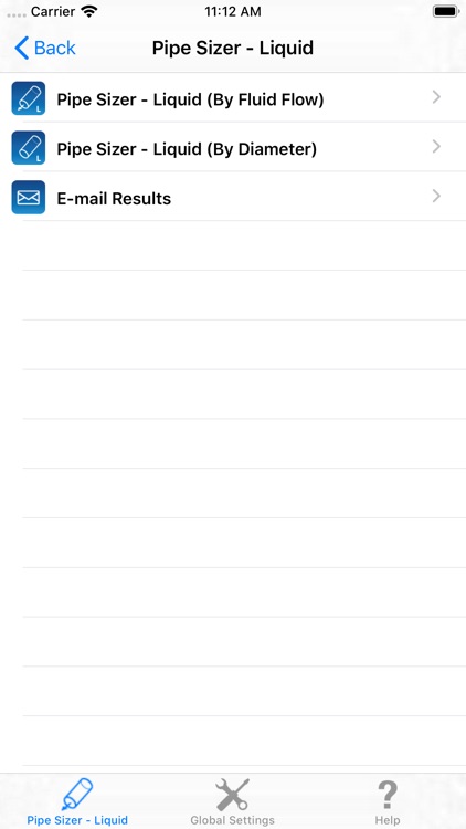HVAC Pipe Sizer - Liquid