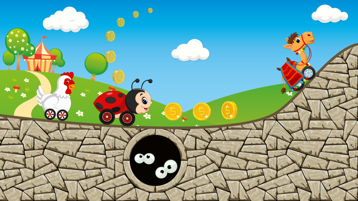 Animal Car Racing - Hill Climb