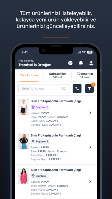 Trendyol Satıcı Paneli Screenshot
