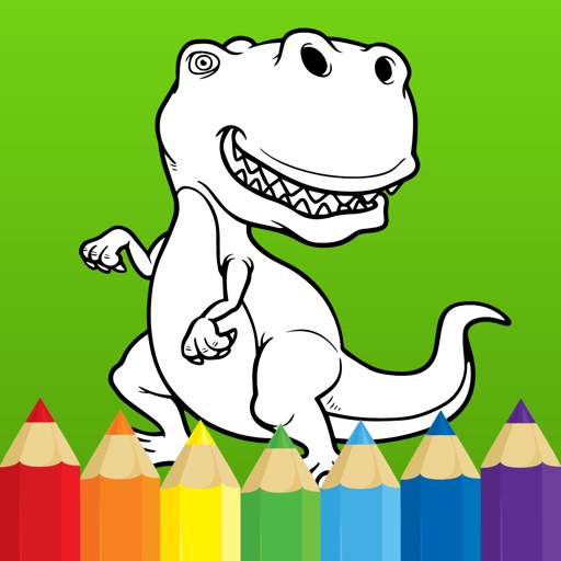 Книжка раскраска: динозавры