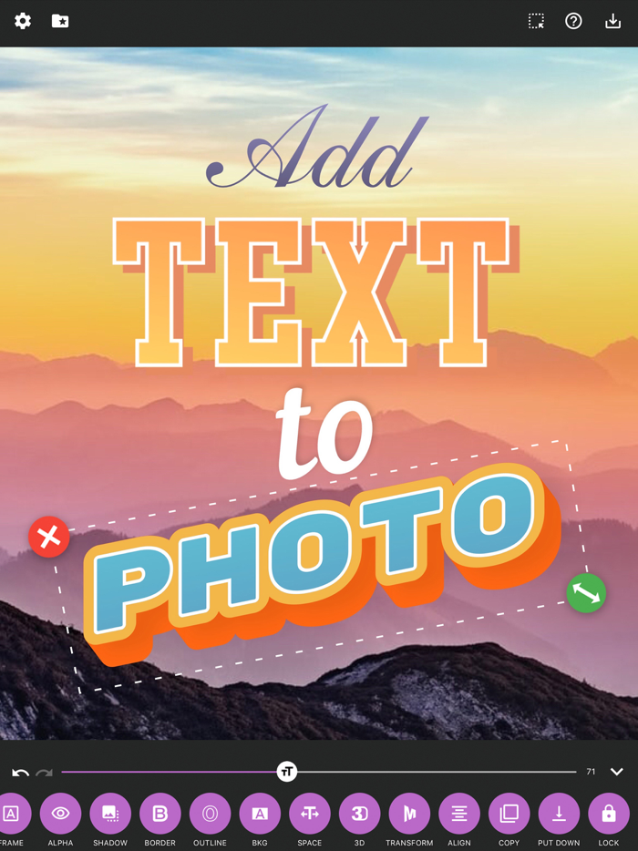 txt Add Text To Photos Maker
