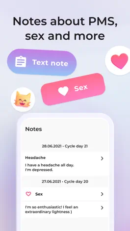 Game screenshot Menstrual cycle tracker - Days apk