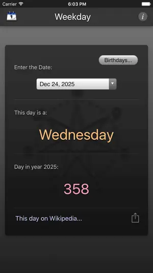 Weekday screenshot 3