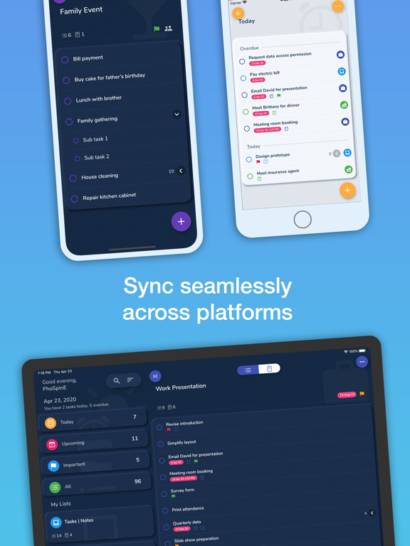 HibiDo: Todo, Calendar & Notes iPad screenshot 8 - Productivity app