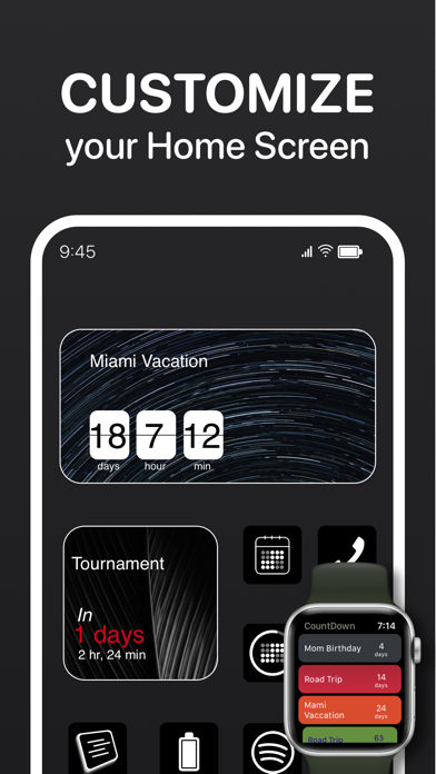 Screenshot #2 pour Countdown widget : Day Counter