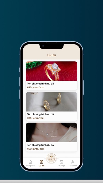 Minh Vũ Jewelry Screenshot