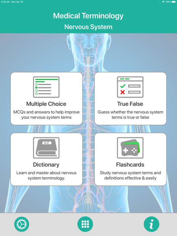 Screenshot #4 pour Nervous System Medical Terms