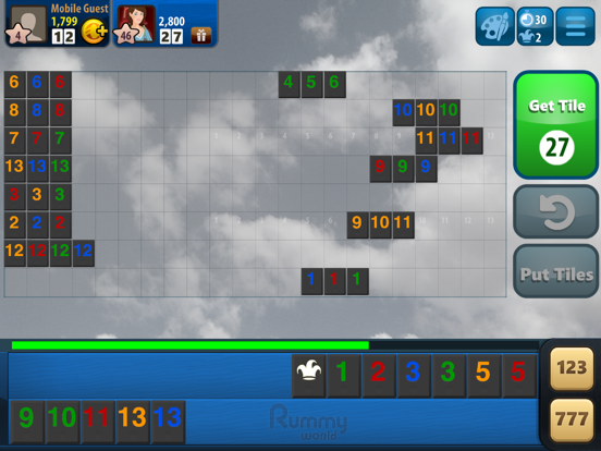 Rummy World iPad app afbeelding 5
