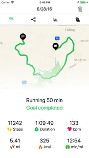 running walking tracker goals iphone screenshot 2