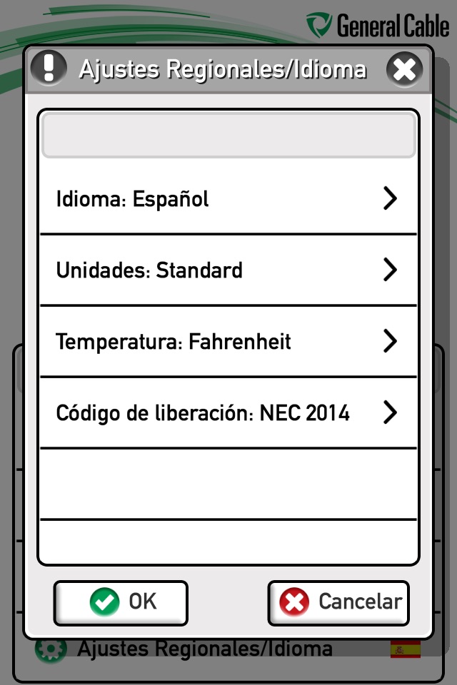 Prysmian Group Conductor Amps screenshot 2