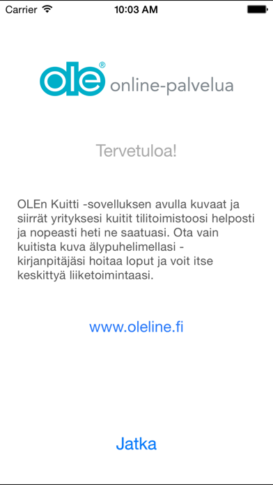 OLEn Kuitti Screenshot