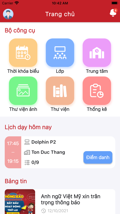 VMG English EMS Teacher Screenshot