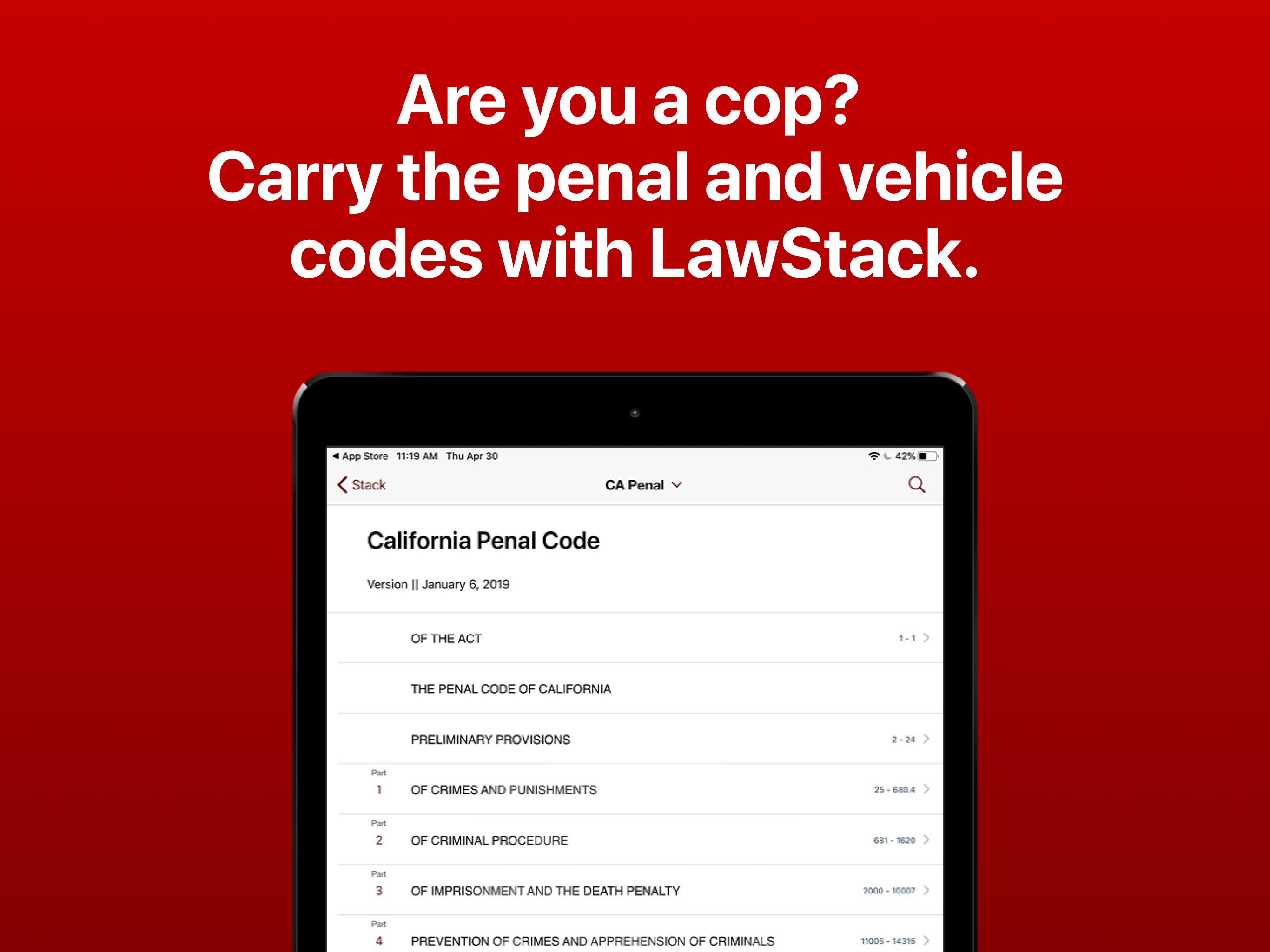 LawStack: CFR,USC,Statutes,Law screenshot 16