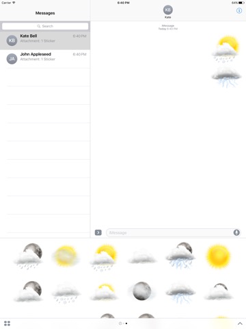 Weather stickers Packのおすすめ画像1