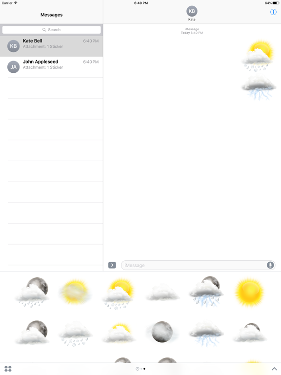 Screenshot #4 pour Weather stickers Pack