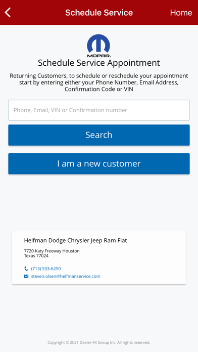 Helfman Dodge Chrysler Jeep Screenshot